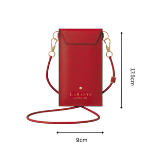 Nutcombe Red Reisepasshülle und zweifach faltbares CC-Etui in Geschenkbox