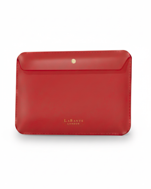 Nutcombe Red Reisepasshülle und zweifach faltbares CC-Etui in Geschenkbox