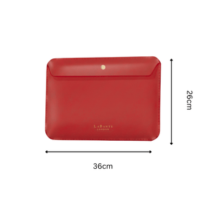 Nutcombe Red Reisepasshülle und zweifach faltbares CC-Etui in Geschenkbox