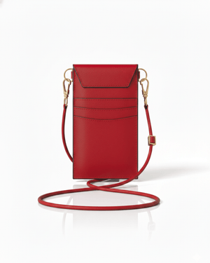 Nutcombe Red Reisepasshülle und zweifach faltbares CC-Etui in Geschenkbox