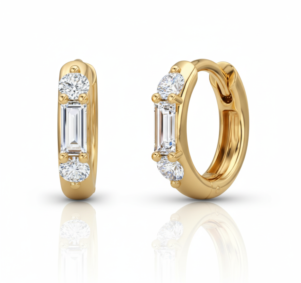 Eterna Baguette Hoops