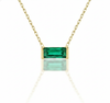 Linéa Baguette Emerald Necklace