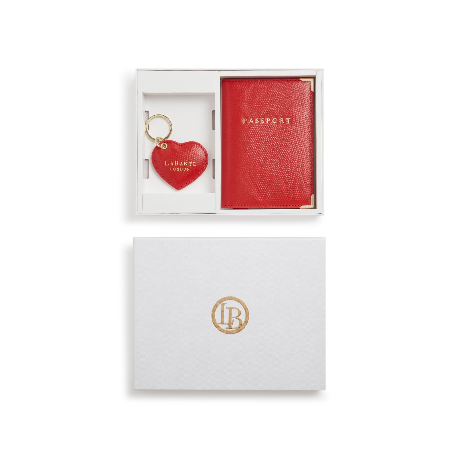 Ash Red Passport holder gift set