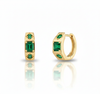Aurielle Emerald Hoops