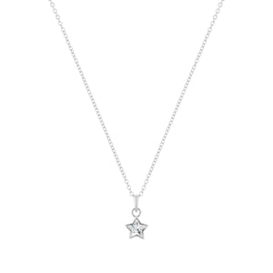 LaBante London Ethically & Sustainably Made Moissanite Divine Star Sterling Silver Necklace