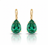 Eclisse Pear Emerald Earrings