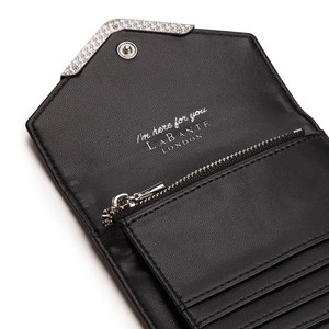 Diana Black Small Vegan Sustainable Bifold Wallet