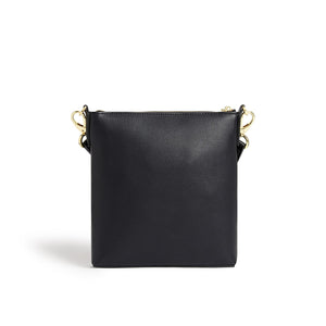 Raven Black Vegan Crossbody Bag