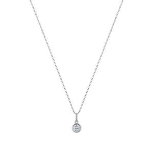 LaBante London Ethically & Sustainably Made Moissanite Circle of Life Sterling Silver Necklace