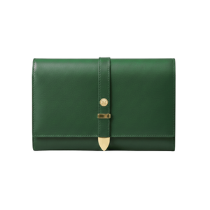 Aspen Forest Green Plant-Based Leather Travel Wallet ( Available for Pre-order July 14th Delivery)