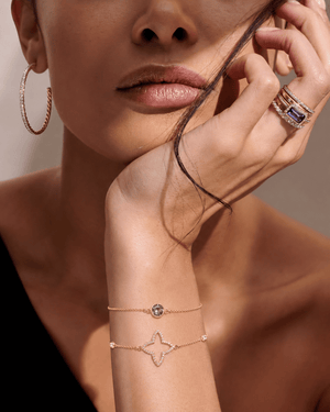 Lila Amethyst Sterling-Armband