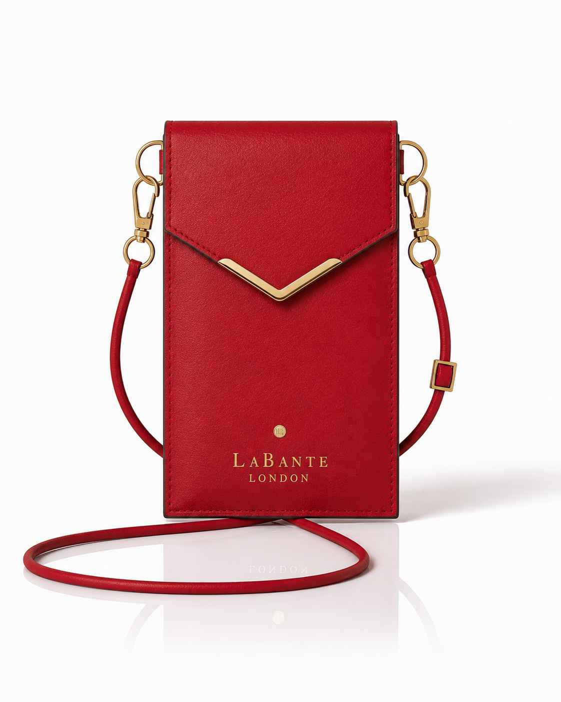 Nutcombe Red Reisepasshülle und zweifach faltbares CC-Etui in Geschenkbox