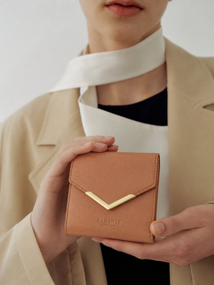 Diana Brown Small Vegan Bifold Purse