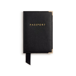 Nutcombe Black Passport Holder & bi-fold CC holder Gift Box