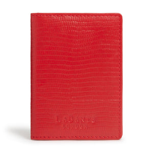 Nutcombe Red Passport Holder & bi-fold CC holder Gift Box