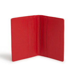 Nutcombe Red Passport Holder & bi-fold CC holder Gift Box