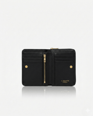 Regents Park Mini Black Plant-Based Leather Wallet ( Available for Pre-order 19th July)