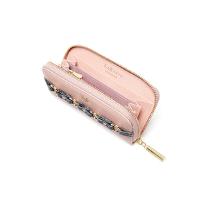 Ellen Pink Zip Around Wallet