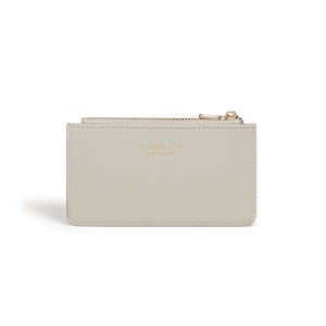 LaBante London Cruelty Free & Sustainable Willow Sleek Grey Coin and Card Holder Wallet