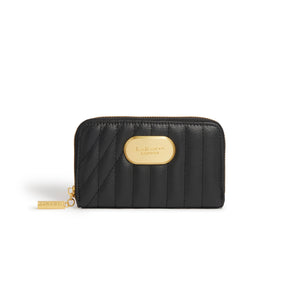 Kenia Black Vegan Purse with Red Recycled plastic bottle interiors