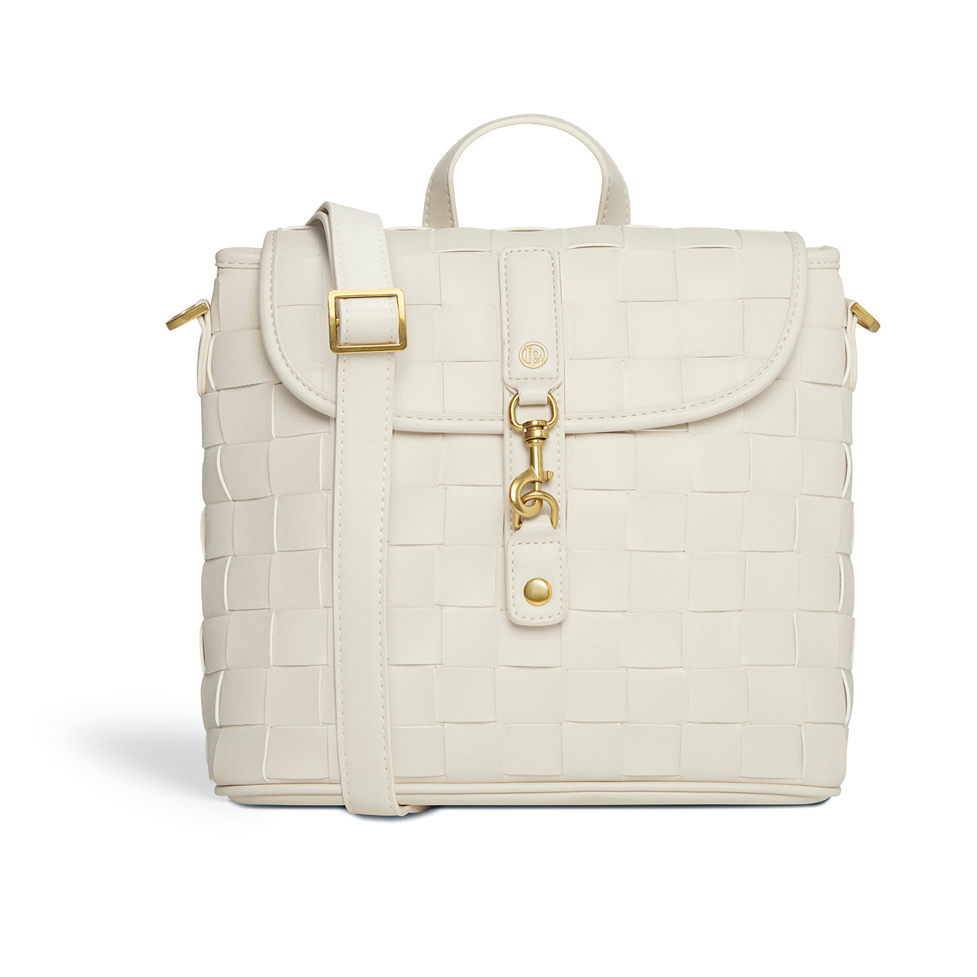 Sustainable, cruelty free, vegan white backpack LaBante London Bags