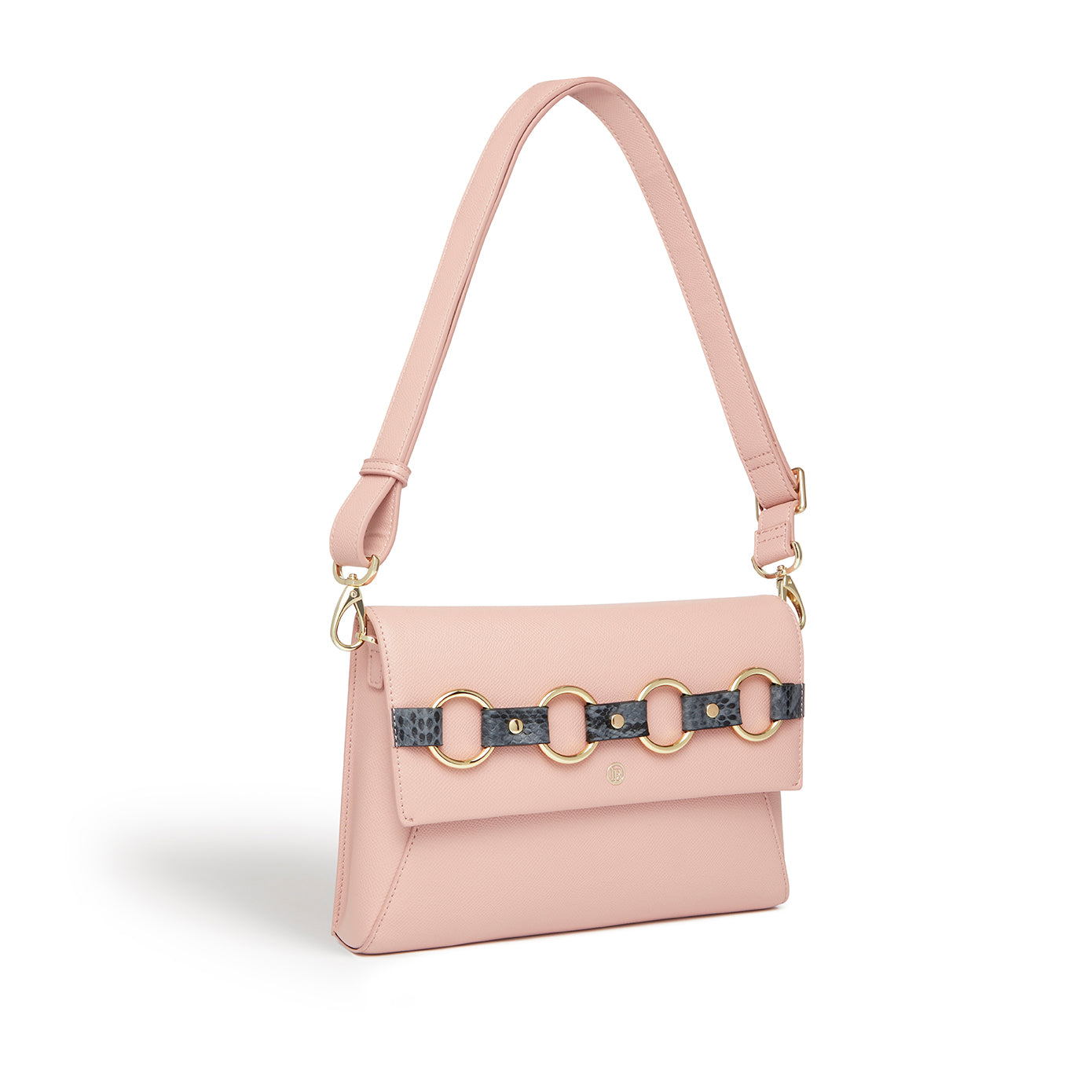 LaBante London Cruelty Free & Sustainable Alder Blush Chained Wristlet Vegan Clutch and Cross Body bag 
