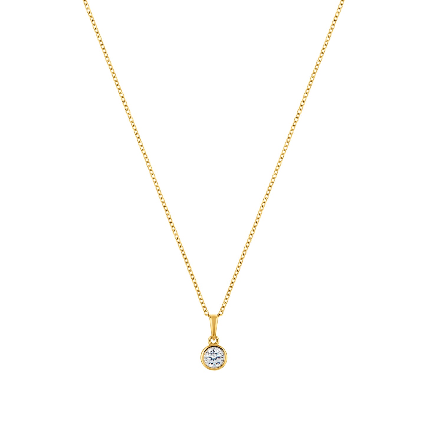 LaBante London Ethically & Sustainably Made  Circle of Life Gold Plated Sterling Silver Necklace
