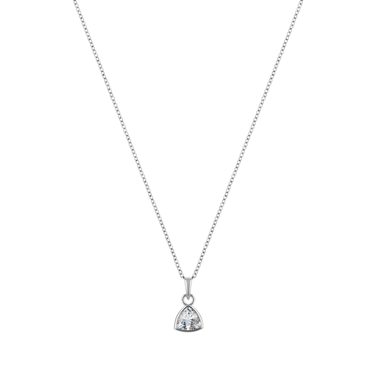 LaBante London Ethically & Sustainably Made Moissanite Infinity Sterling Silver Necklace