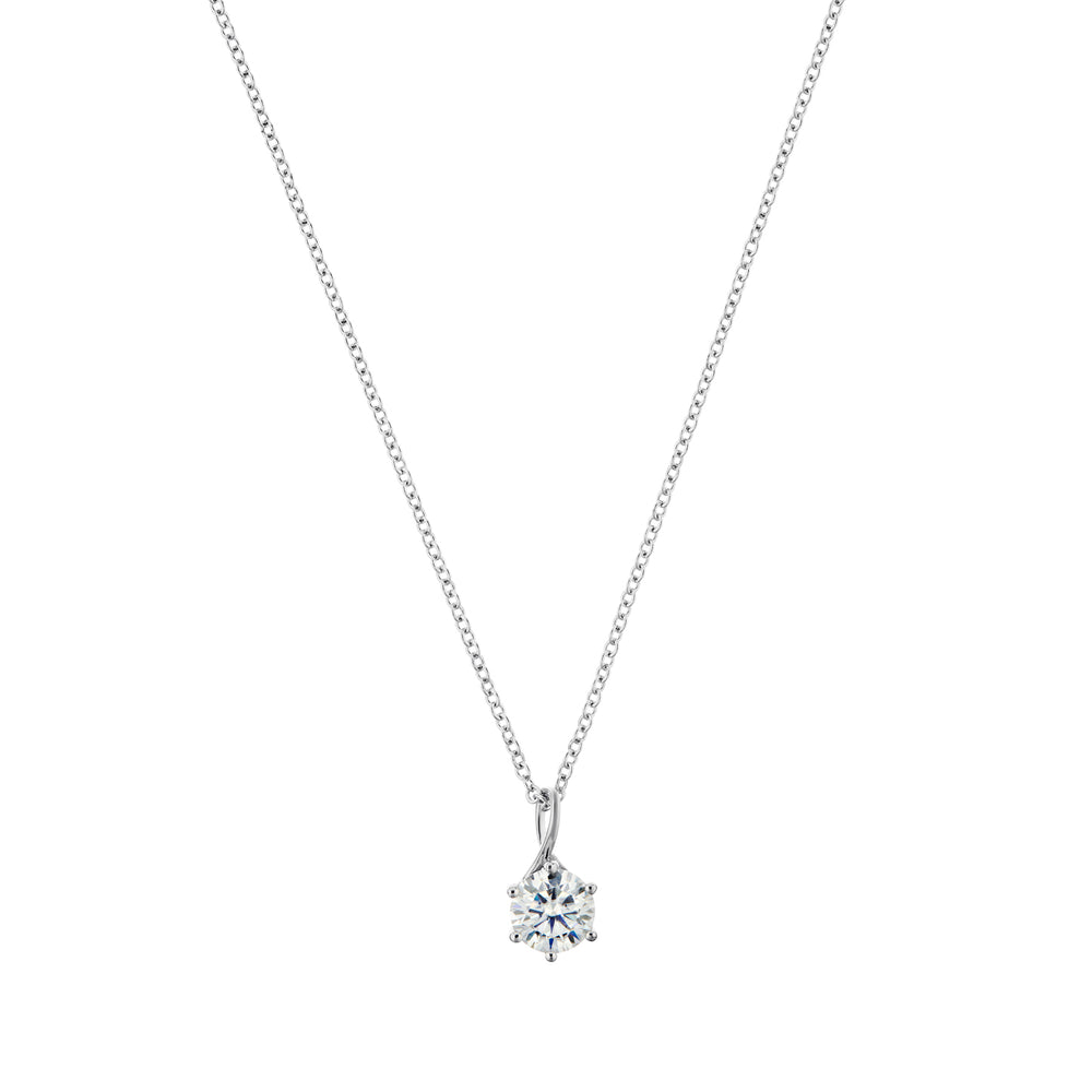 Small diamond necklace - silver THE BRISTOL ARTISAN