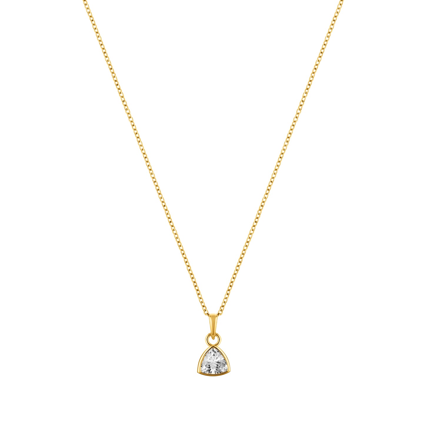 LaBante London Ethically & Sustainably Made Moissanite Infinity Gold Plated Sterling Silver Necklace