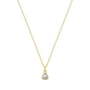 LaBante London Ethically & Sustainably Made Moissanite Infinity Gold Plated Sterling Silver Necklace