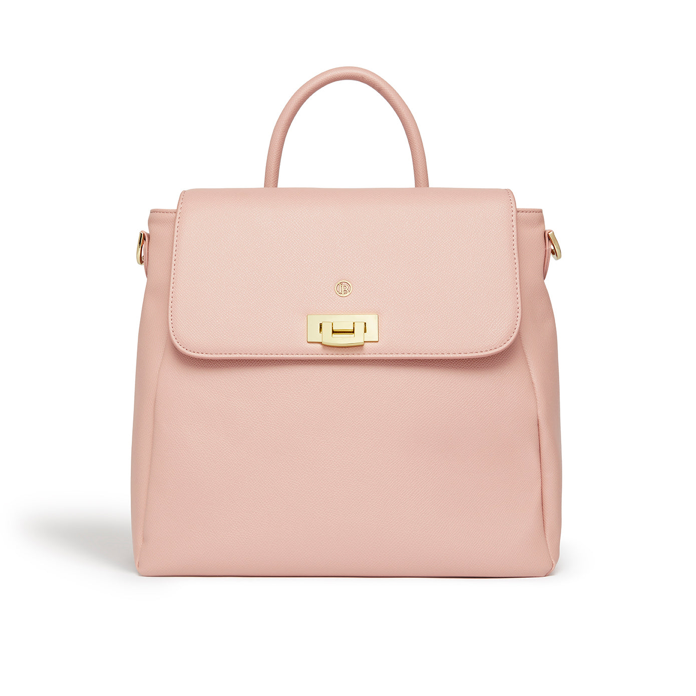 LaBante London Cruelty Free & Sustainable Zuri Vegan Blush Backpack with faux leather strap