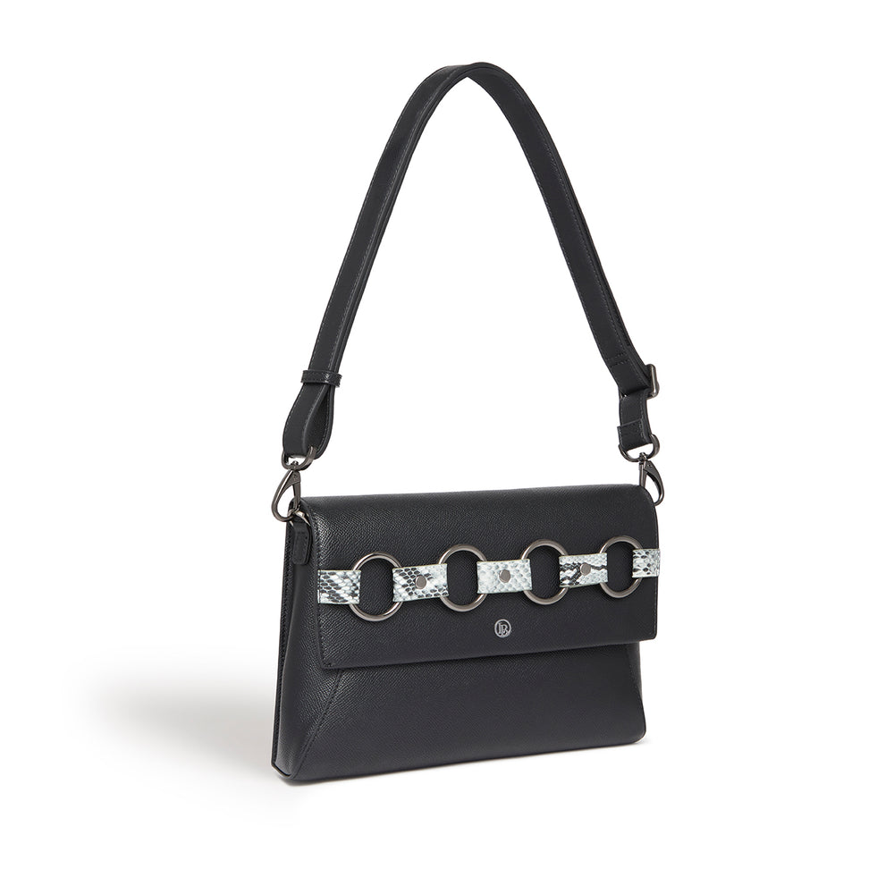 Alder Black Clutch Cross Body Bag