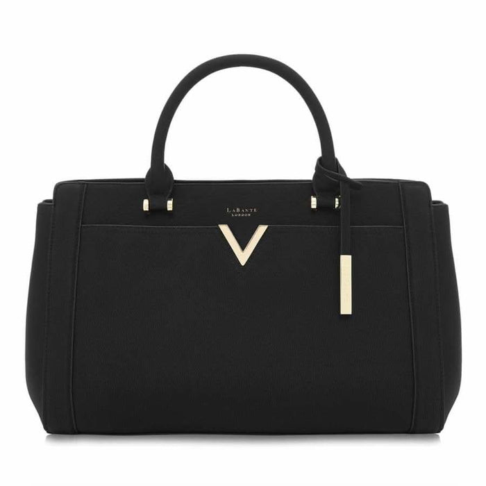 Dawson Black Non Leather Laptop Bag | Vegan, sustainable & ethical
