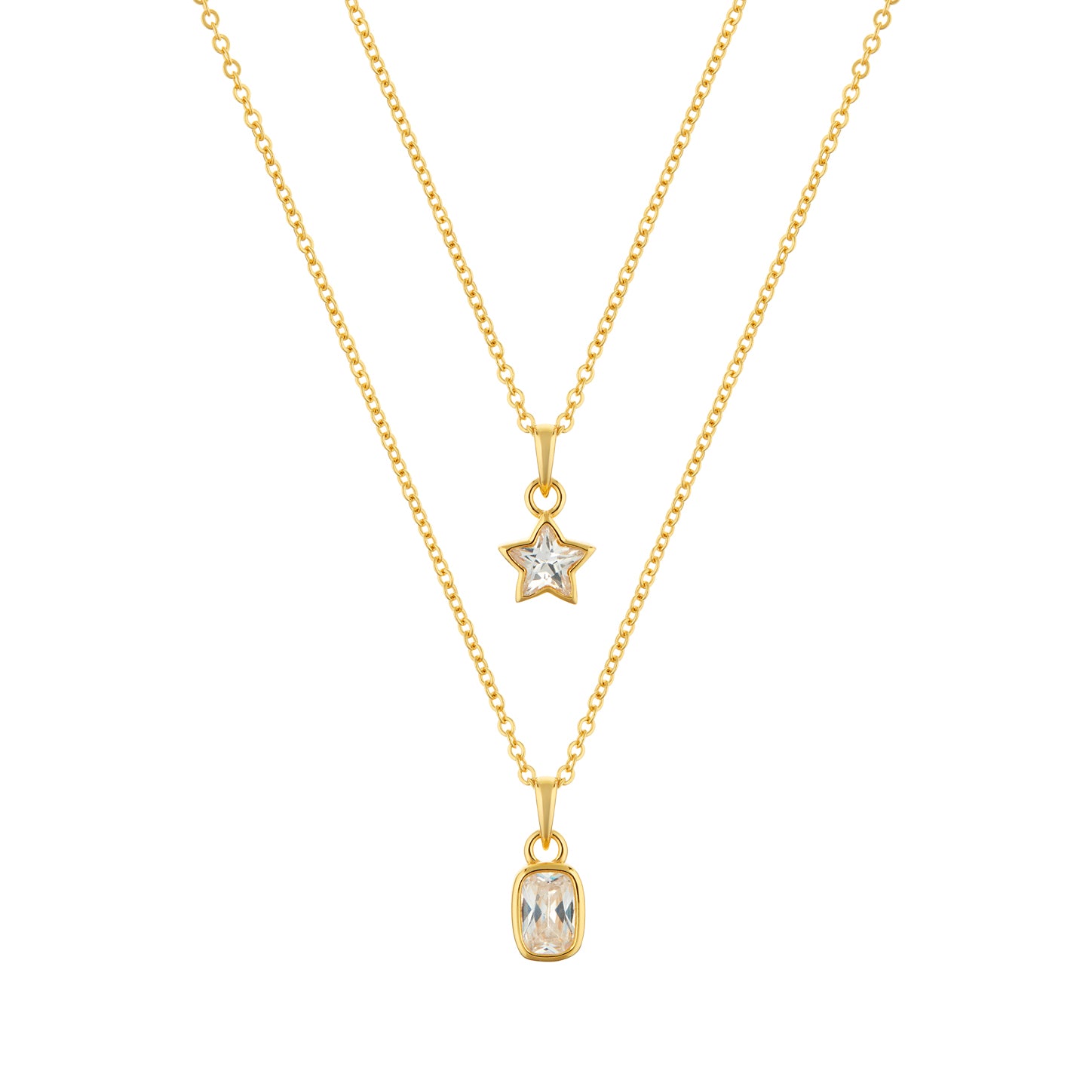 divine star gold plated necklace, sustainable  jewellery