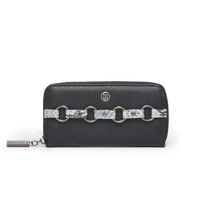 LaBante London Cruelty Free & Sustainable Ellen Vegan Chained Black Sleek Wallet