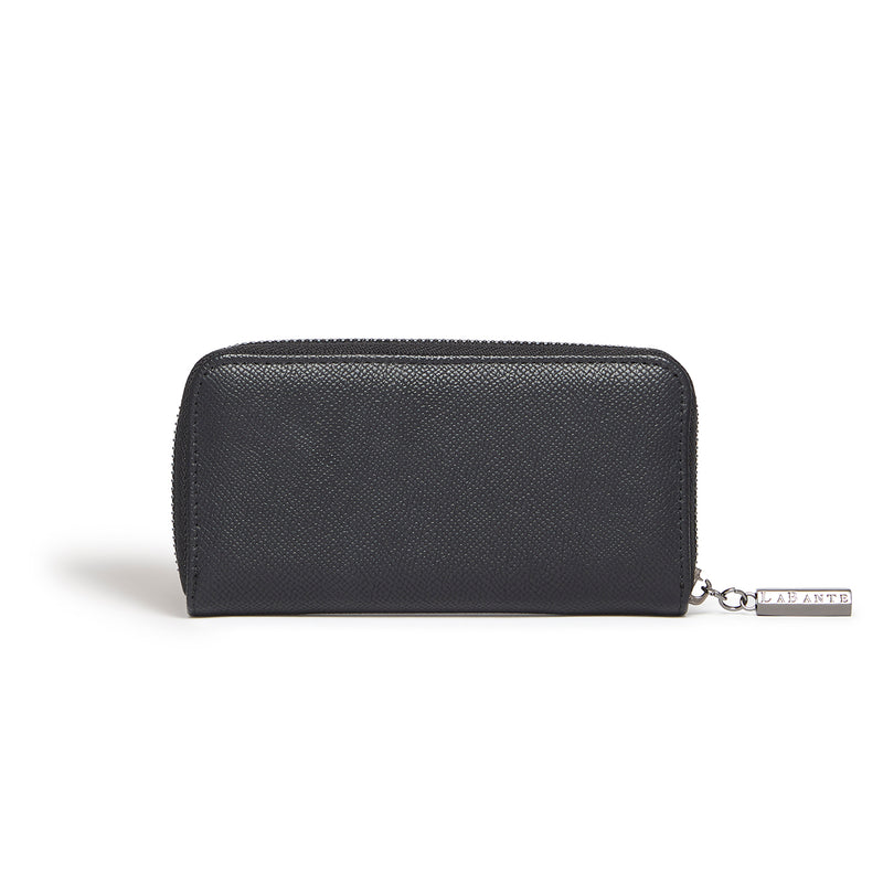 Serene Black Zip Around Wallet Vegan, sustainable & ethical