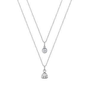 LaBante London Ethically & Sustainably Made Moissanite Infinity Sterling Silver Necklace